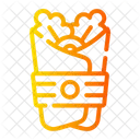 Kebab Sreet Food Roll Icon