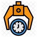 Time Management Keep Robotic Arm Icon