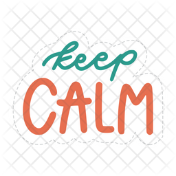Keep calm sticker Icon - Download in Sticker Style