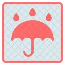 Keep Dry Umbrella Fragile Icon