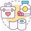 Keep First Aid Kit In Handy Icon