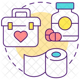 Keep first aid kit in handy  Icon