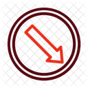 Keep Left Left Horizontal Icon
