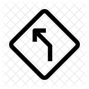 Keep Left Sign Sign Symbol Icon