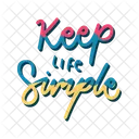 Keep life simple  Icon