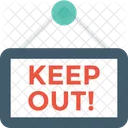Keep Out Hanging Icon