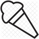 Waffel Eis Sahne Symbol