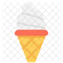 Waffel Eis Sahne Symbol