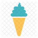 Waffel Eis Sahne Symbol