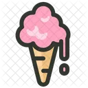 Kegel Dessert Eis Symbol