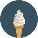 Waffel Eis Sahne Symbol