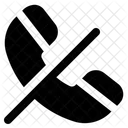 Kein Anruf Kein Telefon Keine Kommunikation Symbol