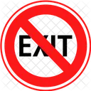 Kein Ausgang Block Ausgang Nicht Erlaubt Symbol
