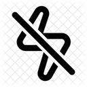 Nein Blitz Licht Symbol