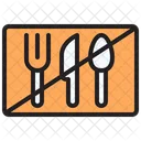 Kein gemeinsames Essen  Symbol