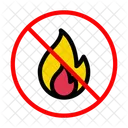 Flamme Feuer Verboten Symbol