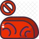Verboten Fleisch Nein Symbol