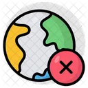 Kein Globus Planet Erde Symbol
