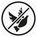 Kein Kontakt Vogel Nein Icon