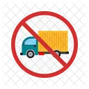 Nein Lkw Schild Symbol