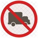 Nein Lkw Zeichen Symbol