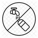 Kein Wasser aus dem Wasserhahn  Symbol