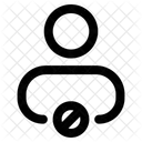 Blockiert Benutzer Blockierter Benutzer Symbol