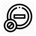 Kein Eintrag Werbeblocker Block Symbol