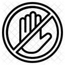 Keine Berührung  Symbol