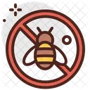 Keine Bienen Bienen Verbieten Honig Symbol