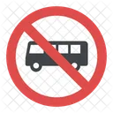 Nein Bus Schild Symbol