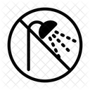 Bad Dusche Verbot Symbol