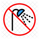 Bad Dusche Verbot Symbol