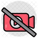 Keine Kamera Kein Camcorder Keine Fotografie Symbol
