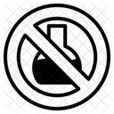 Keine Lebensmittel In Der Nahe Von Reinigungschemikalien Lebensmittelsicherheit Symbol
