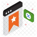 Lesezeichen Buch Internet Icon