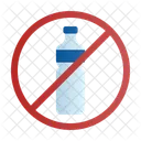 Keine Plastikflaschen Umweltverschmutzung Verboten Symbol