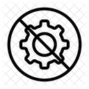 Nicht Erlaubt Stopp Einstellung Symbol