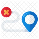 Keine Route Kein Ort Keine Richtung Symbol