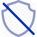 Keine Sicherheit Ungeschutzt Anfallig Symbol