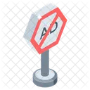Keine Werbung Werbeverbot Verbotene Werbung Icon