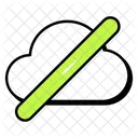 Keine Cloud Cloud Deaktivieren Nicht Verfugbar Symbol