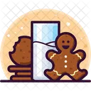 Kekse Lebkuchen Milch Symbol