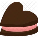 Keks Schokolade Erdbeere Symbol