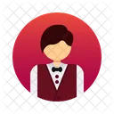 Kellner Diener Avatar Symbol