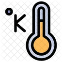 Kelvin Thermometer Temperature Icon