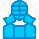 Kendo Japanese Fencing Icon