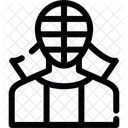 Kendo Japanese Fencing Icon