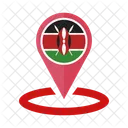 Kenia Bandera Icono