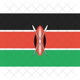 Kenia Flag Symbol